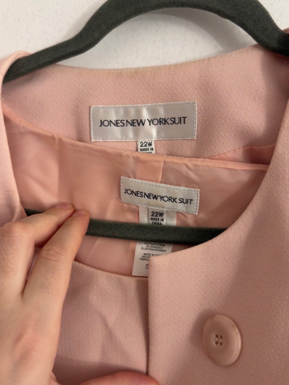 Jones New York Blush pink 3 piece set - Picture 3 of 9